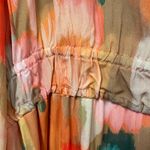 Spartina 449 NWT Edwina Maxi Dress Peach Coral Botanic Garden Watercolor Sz XXL Photo 11