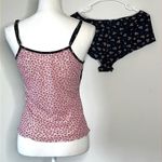 Vintage Floral Cami Pajama Set Black Size L Photo 3
