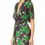 Nordstrom NEW Cooper Ella Jessa Caftan Maxi Dress Tropical Palm Tree V-Neck Surplice Long Photo 5