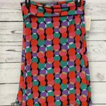 LuLaRoe ‎ Azure fold over waist circle print skirt Photo 0