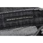 Abercrombie & Fitch Women's High Rise Cropped Flare Jeans Black Denim Size 26 R Photo 3