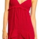 BCBGeneration Baby Doll Red Ruby Ruffle Slip cocktail Dress Photo 0