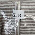 Lucky Brand Size S Dress Button Down Maxi Shirt Striped Lightweight Cap Sleeve Photo 9