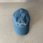 Madewell  Teal blue Baseball Cap Hat one size "It's Giving" embroidery Photo 1