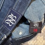 Rock & Republic  Y2K cut off Blue Jean Shorts with Frayed Hem Photo 7