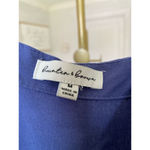 Hunter & Brown Mini Dress Square Neck Puff Sleeve Lightweight Buttery Soft Event Blue Size M Photo 5