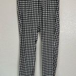 J. Jill Essential Cotton Stretch Gingham Pull On Pants, Size 8 Black Photo 0