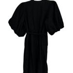 Old Navy Black Wrap Dress with Puff Sleeves Size Xl Photo 1