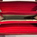 Kate Spade New York Lacey Red Patent Leather Zip Around Continential Wallet Photo 4