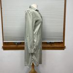 C&C California Sage Green 100% Roll Tab Sleeve Shirt Dress With Pockets Small Photo 2