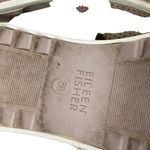 Eileen Fisher Womens Taupe Perforated Nubuck Wedge Sandals Back Zipper Size 8.5 Photo 7