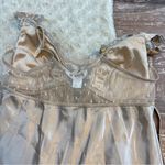 Flora Luxurious vintage Satin Lace maxi length size medium Chemise Photo 5