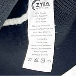 Zyia Active Black Piping Classy Rank Sweater, Size Medium Photo 3