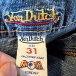 Von Dutch  Low Rise Straight Leg Jeans Womens Size 31 Blue Distressed Y2K Photo 6