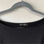 Pretty Garden Elegant Black Boat Neck Long Sleeve Tie Front Formal Dress Size M Photo 3