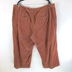 A New Day Womens Pants Wide Leg Corduroy Cropped Cotton Brown Size 22W Photo 1