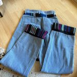 BENJAMIN BENMOYAL Cassette Tape‎ Hem Jeans Flip Cuff Size XS Blue Photo 8