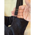 Flexees Sleeveless Sweetheart Neck Bodysuit Lace Floral Black Women's Size 34C Photo 4