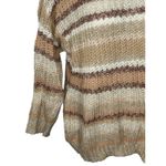 American Eagle  Oversized Striped Chunky Knit Sweater Crewneck Size Small Photo 3