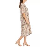 Wonderly Tiered Peasant Midi Dress Puff Sleeves Floral 2X Cottage Boho Romantic Coquette Photo 2