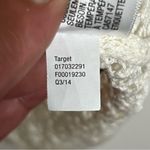 Vintage White Mossimo Crochet Top Size Medium Long Sleeve Open Knit Photo 8