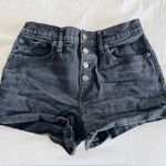J.Crew Womens Shorts Size 26 Black Cut Off High Rise Button Fly Photo 3