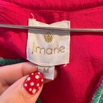 J. Marie embroidered Zuri top in dark pink with turquoise embroidery Sz M Blue Size M Photo 3