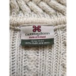 Carraigdonn Cable Knit Soft Merino Wool Grandpa Cardigan Women Medium Cream Size undefined Photo 3