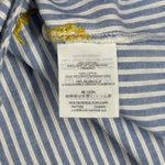 J.Crew  Shirt Blue White Striped Tie-Front Tank Sleeveless Embroidered Size 8‎ Photo 6