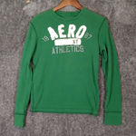 Aeropostale  Green Crewneck Sweater Spell Out Logo Unisex Size Medium Photo 0