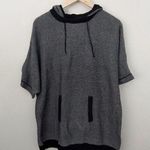 SOMA | Live Lounge Wear Hooded Sweater Heathered Knit Gray Black | Small/Medium Size undefined Photo 0
