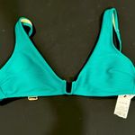 Shade & Shore Women's Square Wire Ribbed Triangle Bikini Top Evergreen Size XL Photo 0