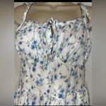 SheIn Mod Plus Size Curve 1XL
Blue Floral Sundress Boho Front Tie Corset Dress Photo 3