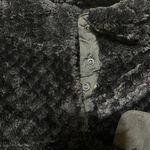 Simply Southern Women's Pullover Sweatshirt Fuzzy Teddy Bear Black Mock Neck M Photo 4