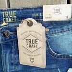 True Craft Super Soft Stretch Jean Cutoff Shorts Tru Craft Distressed Denim Womens 15 New Photo 6