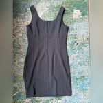 Vintage 90s APNY grey pinstripe sleeveless mini dress, size 8 Gray Photo 1