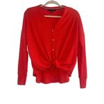 Tommy Hilfiger ✨ Womens Coral Long Sleeve With buttons Sz Small Sweater✨ Photo 6