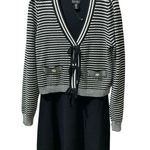 NICOLE MILLER NEW YORK 2 Piece Cardigan and Dress Set M Black/White NWT Black Size M Photo 0