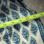 Madewell  XS Dress Ivory Blue Print Lightweight Photo 5