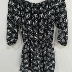 Banana Republic Black & White Floral Romper Photo 1
