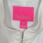 Lilly Pulitzer Adalee Shift Dress Pearl Ruffle Collar Mock Neck White Size 12 M Photo 4