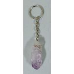 Amethyst Purple  Crystal Stone Key-Chain Key-Ring Key-Clip Boho Witch Fashion Accessory 🪻 Photo 1