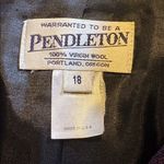 Pendleton  VINTAGE Size 18 Virgin Wool Purple Paisley Blazer Jacket Photo 2