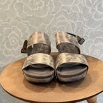 Pierre Dumas  Wedge Sandals‎ in Metallic Photo 1