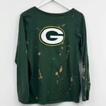 Junk Food Clothing Green Bay Packers Bleach Dyed Long Sleeve Shirt Size XL Photo 5