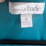 Charming Charlie Aqua blue and white all over print flowy dress size small Photo 4