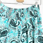 Womens Boho Gypsy‎ Hippie Artsy Silk Blend Paisley Wide Leg Palazzo Pants OS Blue Size undefined Photo 4