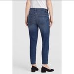Eileen Fisher Eileen FisherJeans Raw Hem Stretch Organic Cotton Medium Wash Denim Size 6 Photo 2