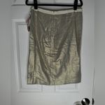 Tory Burch NWT Gold Basketweave Pencil Skirt Size 6 Zipper Closure Photo 1