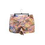 Lane Bryant Water Color Print Denim Shorts Yellow Size 22 Summer Coastal Casual Photo 9